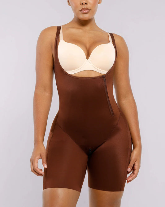 SilkSculpt Open Bust Full Bodysuit