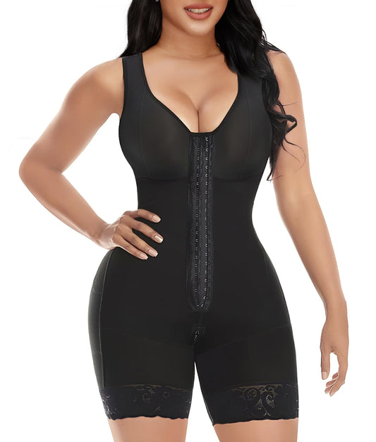 Fajas Colombianas Shapewear for Women Tummy Control Post Surgery Full Body Shaper Butt Lifter with Zipper Crotch